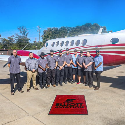 Starlink installation on King Air 350 at PDK with Elliott Aviation